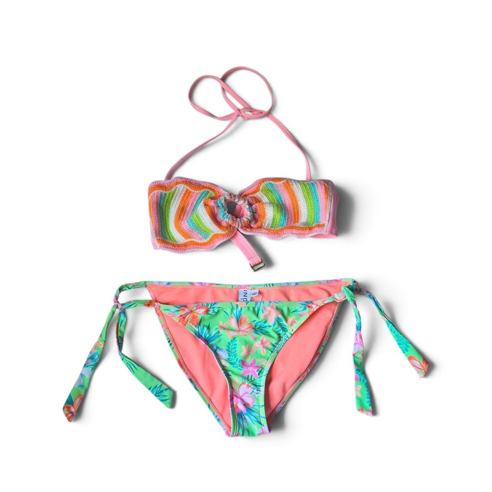 No Boundaries M Top INGEAR L Bottom Tropical Bikini Set